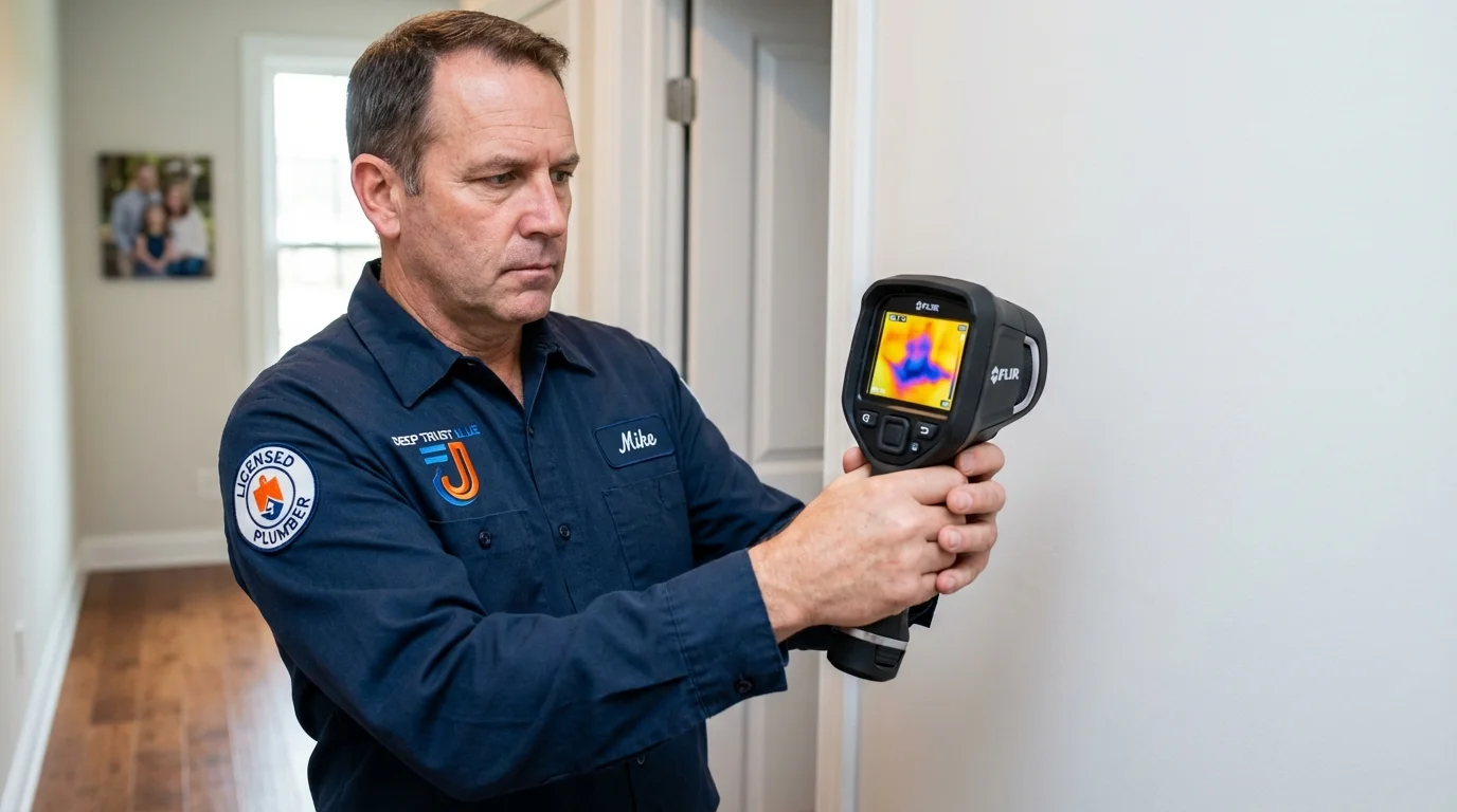 Thermal imaging leak detection by Johns Plumbing LLC in Mullica Hill